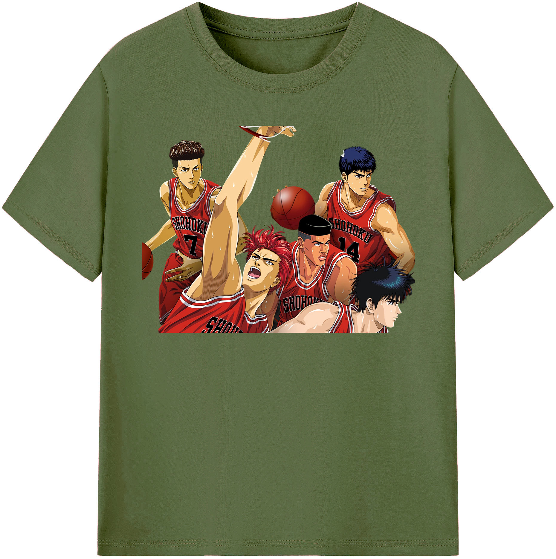 （画像用） SLAM DUNK／スラムダンク 綿100％半袖Tシャツ（フロントプリント）